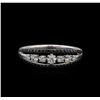 Image 2 : 0.51 ctw Diamond Ring - 18KT White Gold