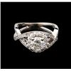 Image 2 : 1.38 ctw Diamond Ring - 14KT White Gold