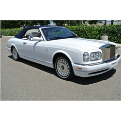 2001 White Rolls-Royce Corniche Convertible