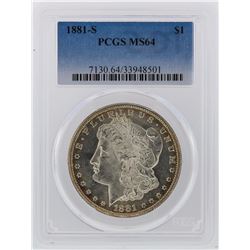 1881-S PCGS MS64 Morgan Silver Dollar