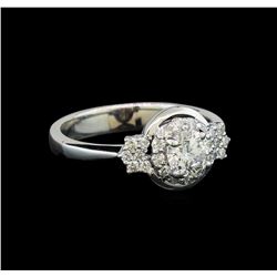 0.77 ctw Diamond Ring - 14KT White Gold