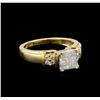 Image 1 : 14KT Yellow Gold 0.56 ctw Diamond Ring