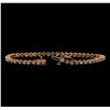 Image 3 : 14KT Rose Gold 1.78 ctw Diamond Tennis Bracelet