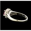 Image 3 : 0.74 ctw Ruby and Diamond Ring - Platinum