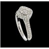 Image 4 : 0.89 ctw Diamond Ring - 14KT White Gold