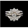 Image 2 : 1.00 ctw Diamond Ring - 14KT White Gold