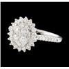 Image 1 : 0.81 ctw Diamond Ring - 14KT White Gold