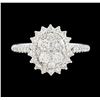 Image 2 : 0.81 ctw Diamond Ring - 14KT White Gold