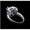 Image 3 : 2.52 ctw Tanzanite and Diamond Ring - 14KT White Gold