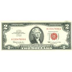 1963 $2 XF/AV Red Seal Note