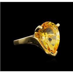 Citrine Ring - 14KT Yellow Gold