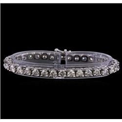 10.35 ctw Diamond Tennis Bracelet - 14KT White Gold