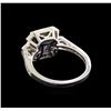 Image 3 : 14KT White Gold 2.18 ctw Tanzanite and Diamond Ring