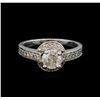 Image 2 : 14KT White Gold 1.12 ctw Diamond Ring