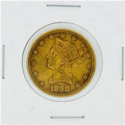 1898 $10 XF Liberty Head Eagle Gold Coin