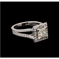 1.85 ctw Diamond Ring - 14KT White Gold