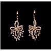 Image 1 : 1.77 ctw Diamond Earrings - 14KT Rose Gold