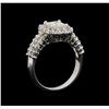 Image 4 : 14KT White Gold 1.58 ctw Diamond Ring