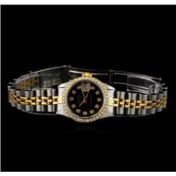 Rolex 18KT Two-Tone Diamond DateJust Ladies Watch