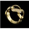 Image 4 : 0.45 ctw Diamond Ring - 14KT Yellow Gold