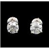 Image 1 : 1.44 ctw Diamond Stud Earrings - 14KT White Gold