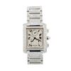 Image 1 : Cartier 18KT White Gold 8.26 ctw Diamond Tank Francaise Men's Watch