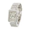 Image 2 : Cartier 18KT White Gold 8.26 ctw Diamond Tank Francaise Men's Watch