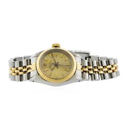 Rolex Two-Tone Oyster Perpetual Ladies Watch