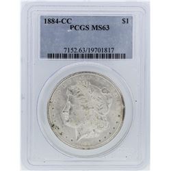 1884-CC PCGS MS63 Morgan Silver Dollar