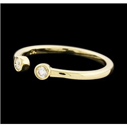 0.10 ctw Diamond Ring - 14KT Yellow Gold
