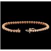 Image 3 : 14KT Rose Gold 2.57 ctw Diamond Tennis Bracelet