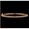 Image 1 : 14KT Rose Gold 1.59 ctw Diamond Bracelet