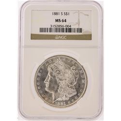 1881-S NGC  MS64 Morgan Silver Dollar