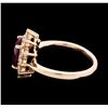 Image 3 : 2.19 ctw Ruby and Diamond Ring - 14KT Rose Gold