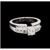 Image 1 : 1.42 ctw Diamond Ring - 18KT White Gold