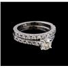 Image 1 : 1.30 ctw Diamond Ring - 14KT White Gold