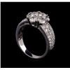 Image 4 : 14KT White Gold 2.55 ctw Diamond Ring