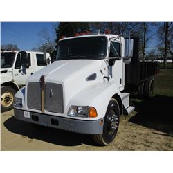 2006 KENWORTH T300 FLATBED DUMP, VIN/SN:2NKMHD7X16M140685 - S/A, 250 HP C7 CAT DIESEL ENGINE, 6 SPEE