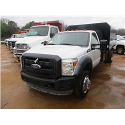 2011 FORD F450 DUMP, VIN/SN:1FDUF4GY9BEB43095 - S/A, POWERSTROKE DIESEL ENGINE, A/T, CHIP DUMP BODY,