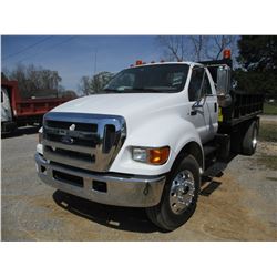 2007 FORD F750 SUPER DUTY DUMP, VIN/SN:3FRX75587V514117 - S/A, C17 ACERA CAT DIESEL ENGINE, 6 SPEED 