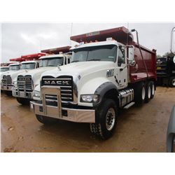 2017 MACK GU713 DUMP, VIN/SN:1M2AX07C0HM036593 - TRI-AXLE, 455 HP MACK MP8 ENGINE, ALLISON 4500 RDS 