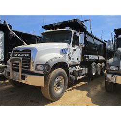 2018 MACK GU713 DUMP, VIN/SN:1M2AX07CXJM037093 -TRI-AXLE, 455 HP MACK MP8 ENGINE, MACK T310M 10 SPEE
