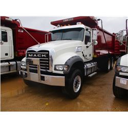 2017 MACK GU713 DUMP, VIN/SN:1M2AX07C0HM036495 - T/A, 455 HP MACK MP8 ENGINE, ALLISON 4500 RDS A/T, 