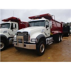 2017 MACK GU713 DUMP, VIN/SN:1M2AX07C9HM036494 - T/A, 455 HP MACK MP8 ENGINE, ALLISON 4500 RDS A/T, 