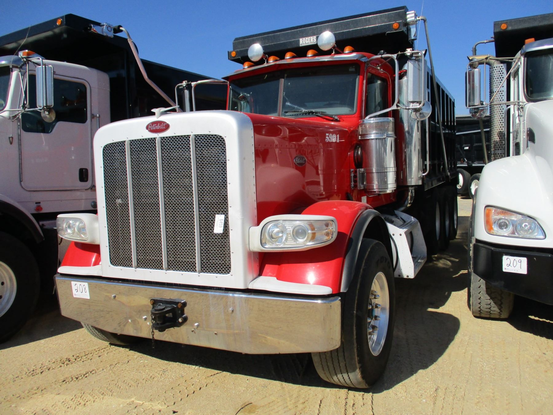 2013 PETERBILT 389K DUMP, VIN/SN1NPXGGGG70D195991 GLIDER KIT, TRI