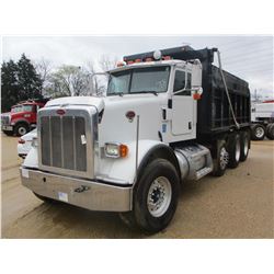 2008 PETERBILT 367 DUMP, VIN/SN:1NPTLBEXX8N764614 - TRI-AXLE, 475 HP CAT C15 ENGINE, 8LL TRANS, 46K 