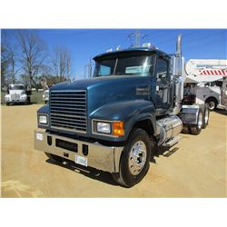 2009 MACK CHU613 TRUCK TRACTOR, VIN/SN:1M1AN07Y39N004268 - T/A, 445 MACK MP8 ENGINE, 10 SPEED TRANS,