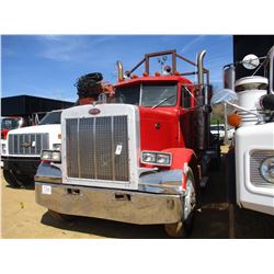 1986 PETERBILT DEBRIS TRUCK, VIN/SN:1XP9DB9XXGP195922 - T/A, DIESEL ENGINE, 9 SPEED TRANS, 38K REARS