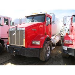 2004 KENWORTH T800 CONCRETE MIXER, VIN/SN:1NKDLT0X547056733 - T/A, CAT 310 DIESEL ENGINE, 8LL TRANS,