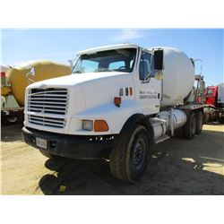 1999 STERLING CONCRETE MIXER, VIN/SN:2FZXKMCB1XAB20536 - MII CUMMINS ENGINE, 8LL TRANS, 46K REARS, 2